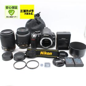 [ほぼ新品 | S数1,270回] Nikon D3100 ダブルズームキット 18-55mm + 50-200mm 付属 デジタル一眼レフカメラ #084VV05144