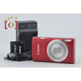 【中古】Canon キヤノン IXY 180 レッド コンパクトデジタルカメラ