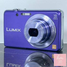 【美品】Panasonic LUMIX DMC-FH8 バイオレット 1610万画素 光学5倍ズーム 広角24mm ライカレンズ おまかせiA コンパクトデジタルカメラ パナソニック ルミックス