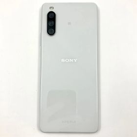 ソニー SONY Xperia 10 III Lite 64GB ホワイト XQ-BT44 楽天モバイル版 SIMフリー 動作確認済 MicroSD 128GB付き 中古 【IV0608】