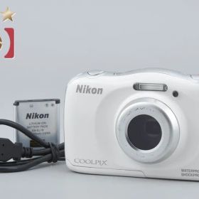 【中古】Nikon ニコン COOLPIX S33 ホワイト コンパクトデジタルカメラ