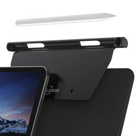 【新品】 GOOJODOQ アップルペンシル適用iPad ペンホルダー マジックキーボード対応 Pencil ホルダー 収納 ペンシルホルダー 軽量 薄型 保護 紛失防止 ブラック 0