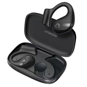 【最大1000円OFFクーポン！6月11日1:59まで】ビクター フックタイプ完全ワイヤレスイヤホン nearphones HA-NP50T-B ブラック Victor JVC オープンイヤーイヤホン 耳掛けスタイル IPX4 防滴仕様 耳をふさがない ながら聴き マルチポイント【送料無料】【KK9N0D18P】