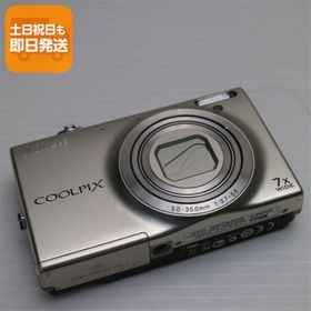 美品 COOLPIX S6100 シャンパンシルバー 中古本体 安心保証 即日発送 デジカメ Nikon デジタルカメラ 本体