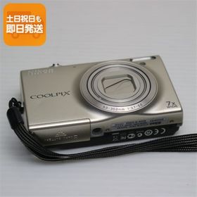 美品 COOLPIX S6100 シャンパンシルバー 中古本体 安心保証 即日発送 デジカメ Nikon デジタルカメラ 本体