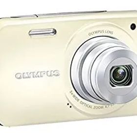 【中古】 OLYMPUS オリンパス デジタルカメラ VH-210 ホワイト 1400万画素 光学5倍ズーム DIS ハイビジョンムービー 3.0型LCD 広角26mm WHT