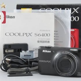 【中古】Nikon ニコン COOLPIX S6400 スマートブラック コンパクトデジタルカメラ 元箱付き