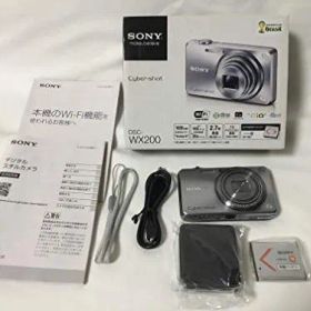 【中古】SONY デジタルカメラ Cyber-shot WX200 1890万画素 光学10倍 シルバー DSC-WX200-S
