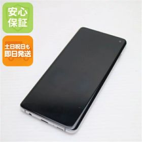 【中古】 良品中古 SC-03L Galaxy S10 プリズムホワイト スマホ 本体 白ロム 中古 土日祝発送OK