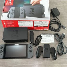 新型 Nintendo Switch 本体 グレー 完品 動作確認済 スイッチ