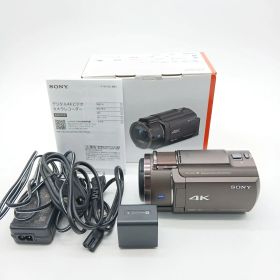 元箱付き！新品級 ★ SONY Handycam FDR-AX45A ブロンズブラウン 4K ビデオカメラ