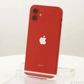 【中古】Apple(アップル) iPhone12 64GB プロダクトレッド MGHQ3J／A SIMフリー 【349-ud】