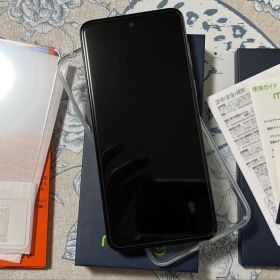 【ほぼ未使用】moto g13 ラベンダーブルー フィルム予備・ケース付