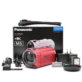 ＜美品＞ Panasonic HC-VX992MS-R アーバンレッド｜4Kビデオカメラ｜動作良好｜外観新品同様｜液晶わずかに黄変あり｜光学良好｜32GB SDカード付属｜安心の高コンディション