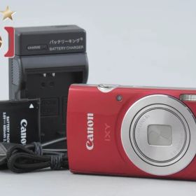 【中古】Canon キヤノン IXY 180 レッド コンパクトデジタルカメラ