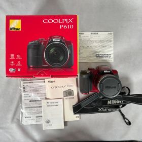 【管2605-376】NIKON ニコン COOLPIX P610 レッド デジタルカメラ 動作未確認