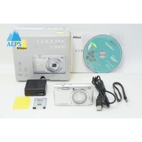 良品 Nikon ニコン COOLPIX S3600 コンパクトデジタルカメラ クリスタルシルバー 元箱付 260521s【アルプスカメラ】