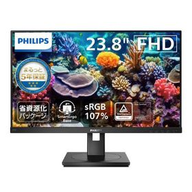 PHILIPS 242S1AE/11 液晶モニタ 23.8型/1920×1080/DisplayPort、HDMI、DVI-D、D-Sub/スピーカー：あり/5年保証/省資源化パッケージ/昇降スタンド