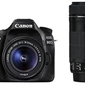 【中古】 Canon キャノン デジタル一眼レフカメラ EOS 80D ダブルズームキット EF-S18-55 IS STM/EF-S55-250 IS STM付属 EOS80D-WKIT