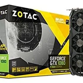 【中古】 ZOTAC ZT-P10800I-10P GeForce GTX 1080 AMP Extreme+ 11Gbps 8GB GDDR5X 256-bit PCIe 3.0 ゲーミンググラフィックカード VR対応