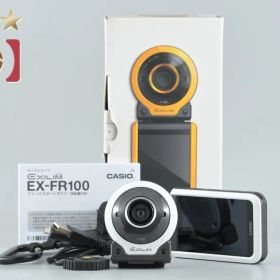 【中古】Casio カシオ EXILIM EX-FR100 ホワイト コンパクトデジタルカメラ 元箱付き