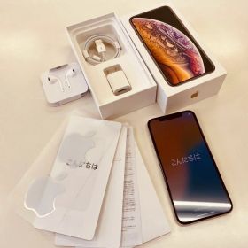 【画面焼けあり】Apple iPhone XS ゴールド 付属品付き 256G