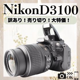 訳あり大特価❗Nikon D3100 レンズセット 一眼レフカメラ スマホ転送