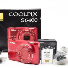 7060 【良品】 Nikon Coolpix S6400 Compact Digital Camera 動作確認済 ニコン コンパクトデジタルカメラ