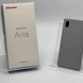 【箱付き訳あり中古B】Xperia Ace III SO-53C グレー SIMフリー 白ロム