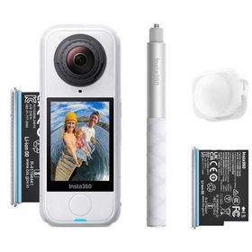 INSTA360 アクションカメラ 360°カメラ X4 Air スターターバンドル ［4K対応 / 防水］ アークティックホワイト CINSAAFA-SE17