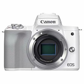 【中古】「非常に良い」Canon ミラーレス一眼カメラ EOS Kiss M2 ボディー ホワイト KISSM2WH-BODY