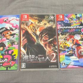 Switch ソフト３本セット マリオカート8DXスプラトゥーン2 進撃の巨人2