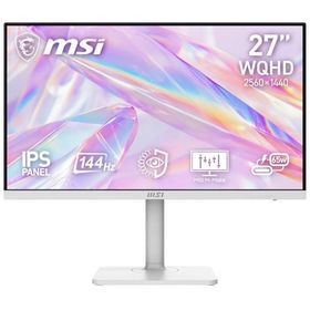 MSI｜エムエスアイ 液晶ディスプレイ(27型/ IPS/ WQHD 2560 × 1440/ 144Hz/ 1ms)(ホワイト) PRO MAXシリーズ PRO-MAX-271QPHW-E14 返品種別A