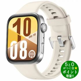 ◆最大3000円CP＋P3倍！！6/20◆ファーウェイ スマートウォッチ GPS フィットネス ヘルスケア HUAWEI WATCH FIT 4 ホワイト【転送不可】