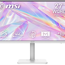 MSI｜エムエスアイ 液晶ディスプレイ(27型/IPS/WQHD 2560 × 1440/144Hz/1ms)(ホワイト) PRO MAXシリーズ PRO-MAX-271QPHW-E14返品種別A