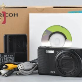 【中古】RICOH リコー CX2 ブラック コンパクトデジタルカメラ シャッター回数僅少 元箱付き