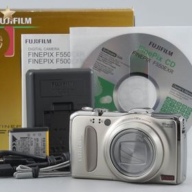【中古】FUJIFILM 富士フイルム FINEPIX F550EXR シャンパンゴールド コンパクトデジタルカメラ 元箱付き