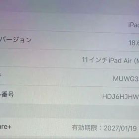 11インチ SIMフリー iPad Air (M2) 256GB 本体