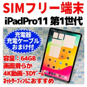 SIMフリー iPad Pro 11 本体 Celler+WiFi 64GB