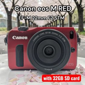 Canon EOS M レッド ✨ 元箱付 22mm 単焦点レンズ キヤノン