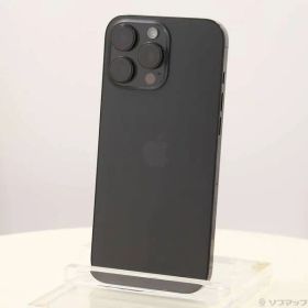 ソフマップ 〔中古品〕 iPhone16 Pro Max 512GB ブラックチタニウム MYWL3J／A SIMフリー【377】