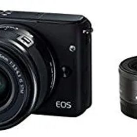 【中古】Canon ミラーレス一眼カメラ EOS M10 ダブルレンズキット(ブラック) EF-M15-45mm F3.5-6.3 IS STM EF-M22mm F2 STM 付属 EOSM10BK-WLK