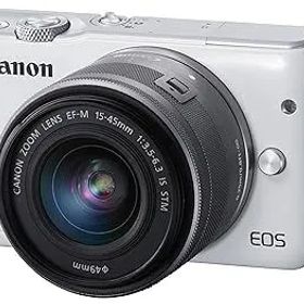 【中古】(非常に良い)Canon ミラーレス一眼カメラ EOS M10 レンズキット(ホワイト) EF-M15-45mm F3.5-6.3 IS STM 付属 EOSM10WH-1545ISSTMLK