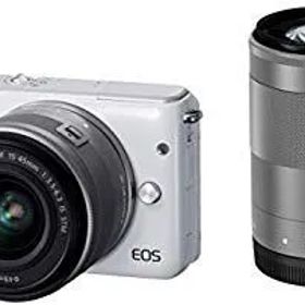 【中古】Canon ミラーレス一眼カメラ EOS M10 ダブルズームキット(ホワイト) EF-M15-45mm F3.5-6.3 IS STM EF-M55-200mm F4.5-6.3 IS STM 付属 EOSM10WH- w17b8b5