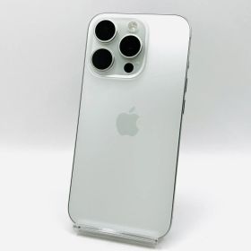 au iPhone 15 Pro 256GB ホワイトチタニウム MTUD3J/A SIMロック解除済み 利用制限〇 動作確認済み