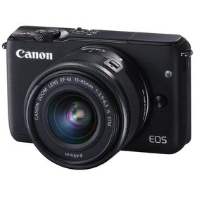 【中古】Canon ミラーレス一眼カメラ EOS M10 レンズキット(ブラック) EF-M15-45mm F3.5-6.3 IS STM 付属 EO