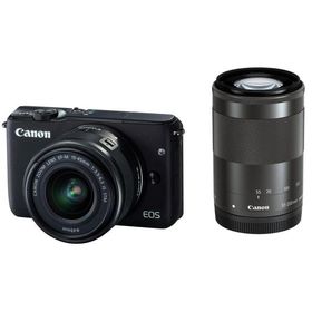 【中古】Canon ミラーレス一眼カメラ EOS M10 ダブルズームキット(ブラック) EF-M15-45mm F3.5-6.3 IS STM EF