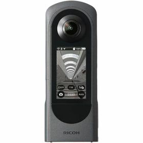 RICOH THETA X メタリックグレー 360度カメラ 【THETAシリーズのアドバンスドモデル】2.25型 大型液晶タッチパネル 最大約60MP(11K)静止画撮影 最大5.7K/30fps動画 手振れ補正機能搭載 内蔵メモリー46GB