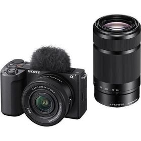 【ラッピング可】【即日発送】【新品】SONY ソニー VLOGCAM ZV-E10 II ダブルズームレンズキット ZV-E10M2X B ブラック