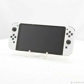 【中古】Nintendo(任天堂) Nintendo Switch 有機ELモデル Joy-Con(L)／(R) ホワイト 【258-ud】